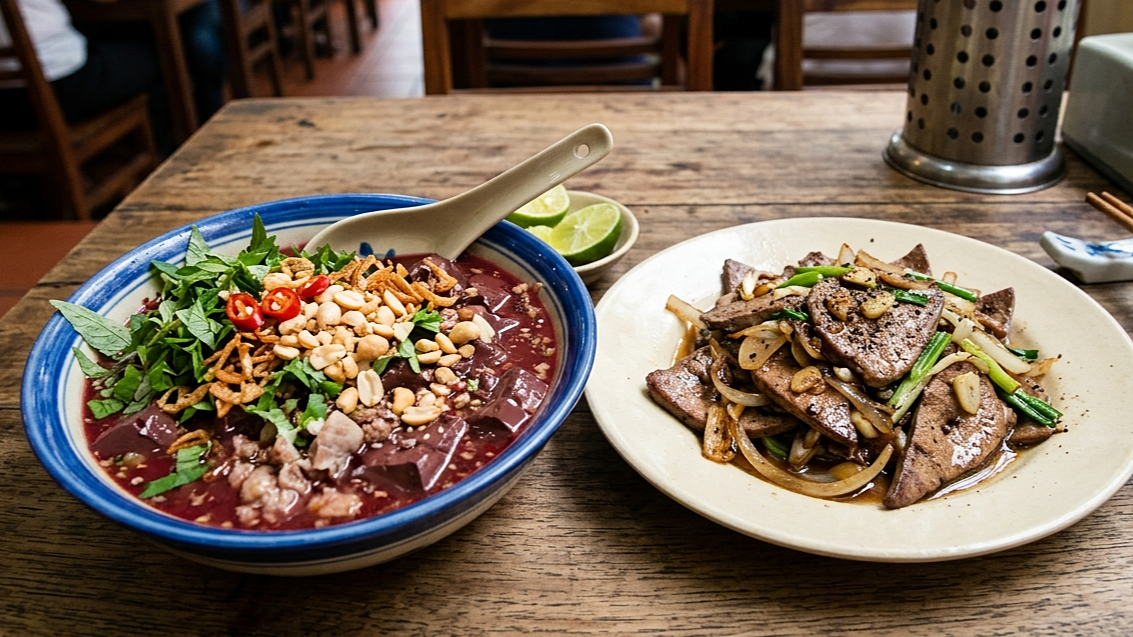 Ăn tiết canh, gan lợn có bổ máu?