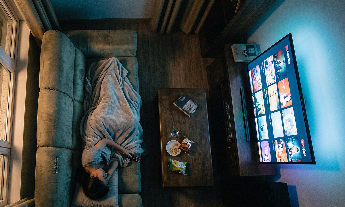 Ngủ khi tivi còn bật hại sức khỏe thế nào