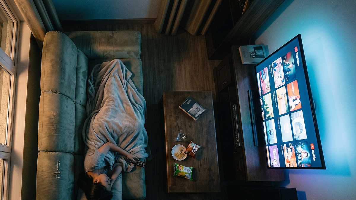 Ngủ khi tivi còn bật hại sức khỏe thế nào