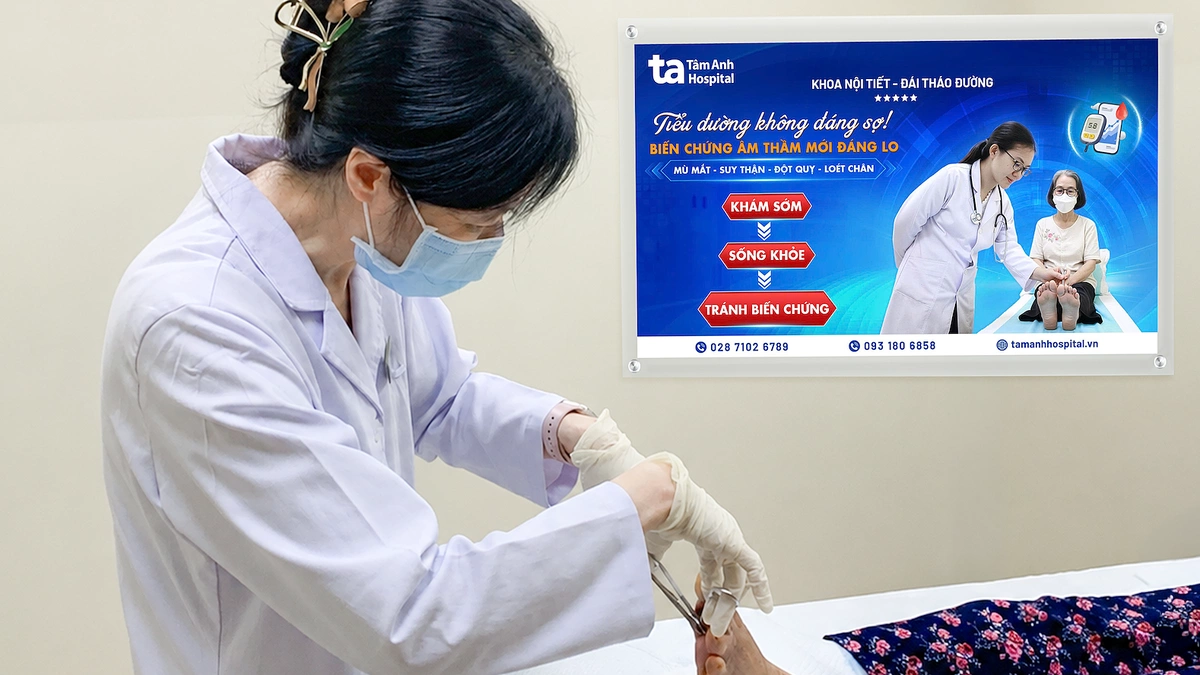 Hoại tử chân do biến chứng tiểu đường
