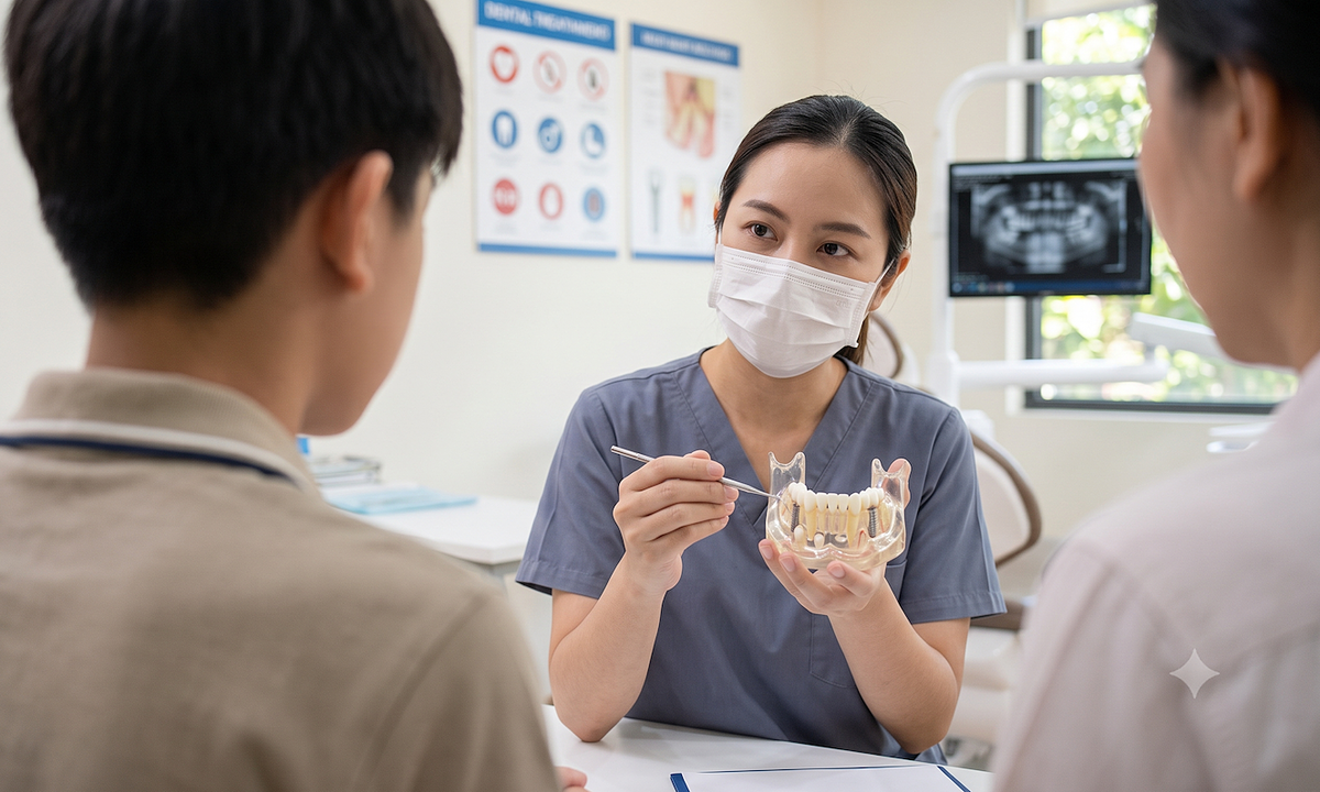 Mất răng trước tuổi trưởng thành nên chờ hay cắm implant?