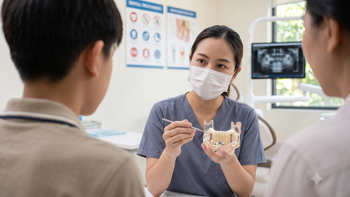 Mất răng trước tuổi trưởng thành nên chờ hay cắm implant?