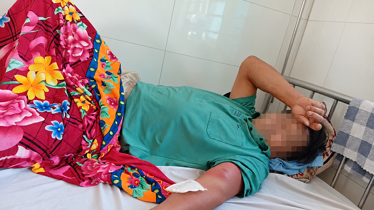 Người đàn ông ở Thanh Hóa mắc bệnh giun rồng do uống nước suối