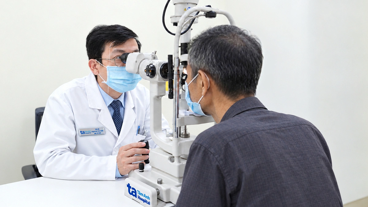 Ung thư phổi di căn não gây mờ mắt